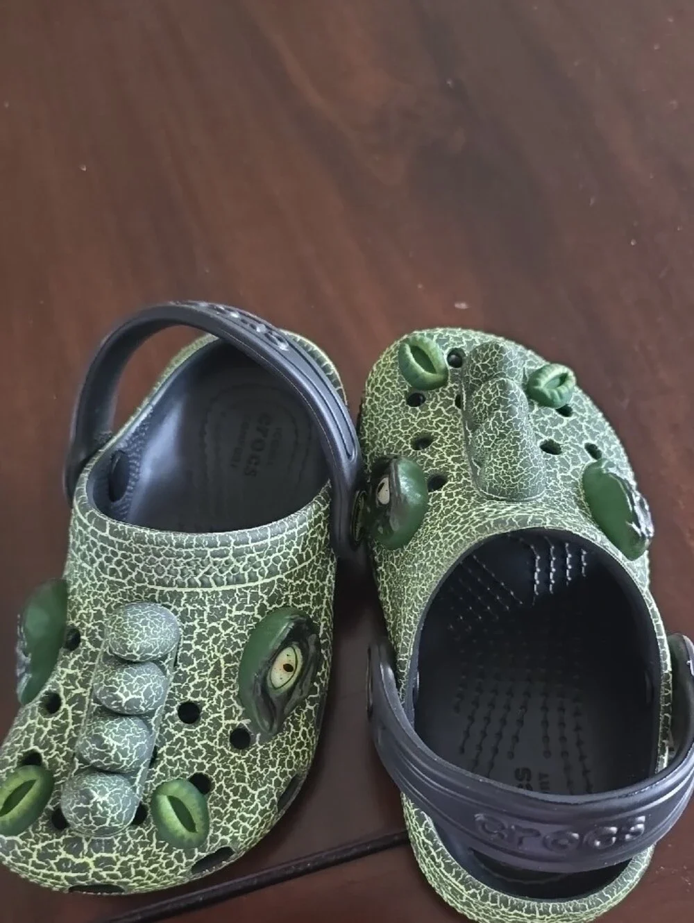 CROCS Kids Green Monster Eye Clogs
